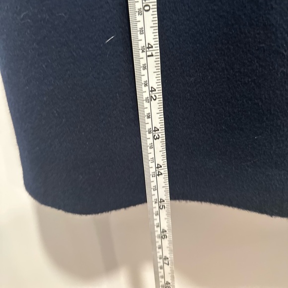 Vintage 80s J. G. Hooks Sz: 10P Long 100% Wool Navy Single Breast Peacoat. - Picture 5 of 16